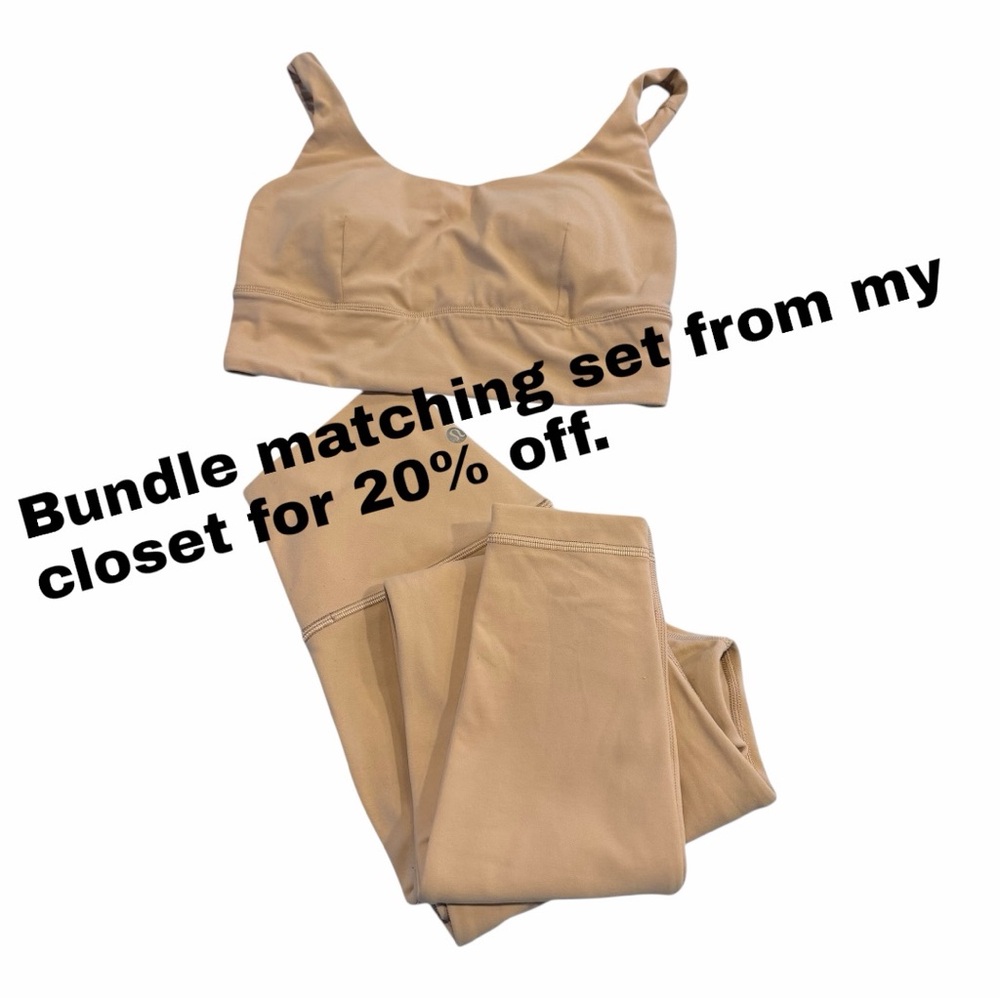 Lululemon Align High Neck Bra C/D‎ Cup Size 6 Warm Neutral - Picture 4 of 4